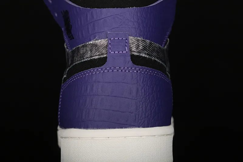 All categories Air Jordan Jordan series basketball shoes Air Jordan 1 High Z version Air Jordan 1 Zoom Air CMFT "BayouBoys" AJ1 Joe 1 Zion black purple DC2133-500